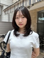 アース 高円寺店(HAIR & MAKE EARTH)&nbsp;ミディアムレイヤー〔@x__xrn03 〕
