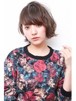 モニカ 西宮北口(Monica)&nbsp;大人かわいい伸ばしかけグレージュナチュラルボブ