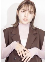 イーストハムネオ(EAST HAM NEO) 透明感ベージュ×シースルーバングボブ