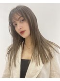 ぱつっと切りっぱなしロング【成増美容室】成増/志木/朝霞/川越