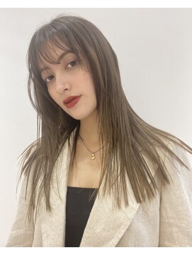 ラフィネ 成増店(raffine) ぱつっと切りっぱなしロング【成増美容室】成増/志木/朝霞/川越