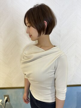 ロンド ストラーダ 心斎橋(Lond strada) ショート×ハイライト白髪ぼかし×シルキーベージュ[心斎橋]