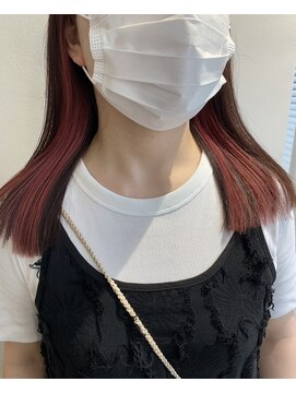 バズ(BUZZ) インナーカラー★ピンクレッド