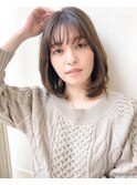 【湯田】内巻きミディアムレイヤー