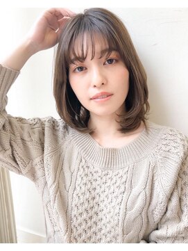 エアー 横浜(AIR) 【湯田】内巻きミディアムレイヤー