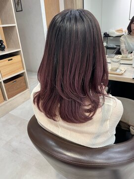 ベルム(Belme) ★韓国風ハッシュカットピンクアッシュカラー/髪質改善カラー
