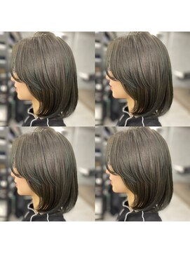 ミコ(MICO hair) ★ブリーチカラー　韓国ヘアー　オリーブグレージュ