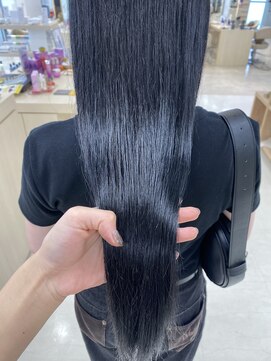 シャルムバイケンジ(Charm.by KENJE) 髪質改善/艶髪ストレート/ブルーブラック