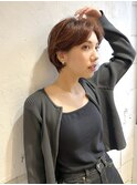 ショートボブ/ハンサムショート/美髪/切りっぱなしボブ/銀座