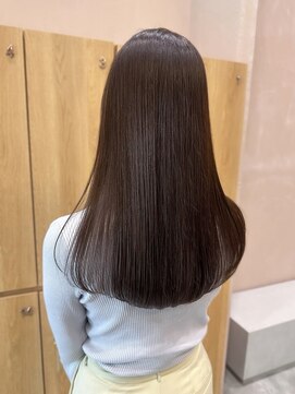 ガーデンヨコハマエスト(GARDEN YOKOHAMA est) ブラウンベージュ 艶カラー ミディアム ロング ラベンダー