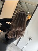 #セミディ#シアカラー#ショートヘアー#姫カット#ダークアッシュ