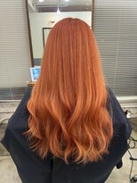 アジールヘア 北千住駅西口店(agir hair)&nbsp;オレンジカラー　イエベ　暖色カラー