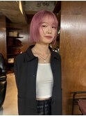 ボブ/エフェクトブリーチ/ピンク