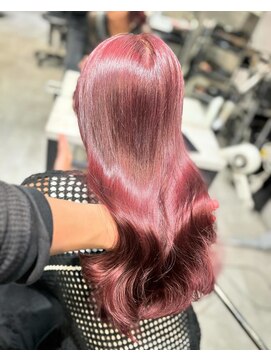 アンダーバーホワイト(_WHITE) 髪質改善　くすみピンク