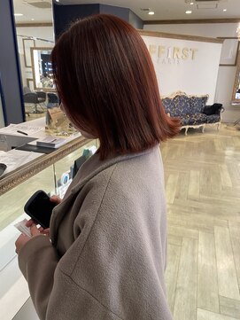 コワファースト 大分(COIFF1RST) 外ハネ×レッド