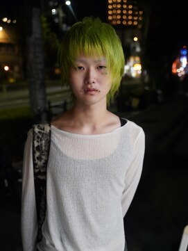 クペウ ローウェン(cope'u ROWEN) 渋谷/ウルフカット デザインカラー ルーツカラー エンドカラー