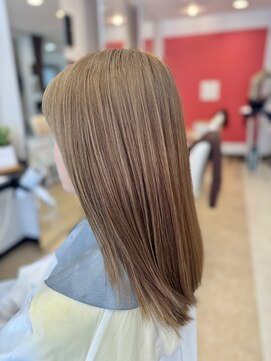 ヘアーエボリューション 【Wカラー/ブリーチ】ケアブリーチ+艶エドルカラー