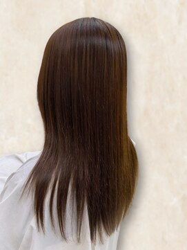 ヘアーサロン ティアレ(hair salon Tiare) 透け感マロンベージュストレートロングレイヤー×トリートメント