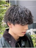 渋谷緩め波巻きスパイラルパーマシャドウパーママッシュパーマ