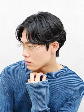 ビカムメンズヘアー 栄店(become men's hair) 曲がるメンズ縮毛矯正×毛流れセンターパート/名古屋/名駅