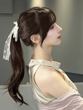 ノク 渋谷(nok) 韓国ヘア ヘアアレンジ 顔まわりカット 前髪カット 小顔ヘア