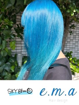 エマヘアデザイン(e.m.a Hair design) スカイブルー