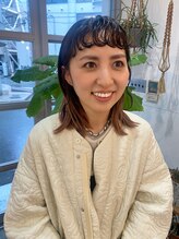 リーニュ(Ligne) ボブスタイル×くるっと前髪パーマ