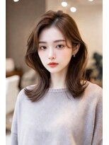 エルサ(Elsa)&nbsp;20代30代人気/レイヤーカット/韓国ヘア/ワンホンヘア/くびれヘア