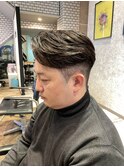 センターパート×グルーミング（12月）