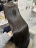 【梅雨前に】美髪矯正ストレートパーマ（リタッチ）＋トリートメント￥16500