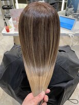 ケンジ 平塚 アネッタ(KENJE annetta) 艶髪ストレート 髪質改善カラー 髪質改善トリートメント