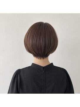 アンリエラ(Unliera) 30代女性人気/丸みショート/ピンクブラウン/松山美容室