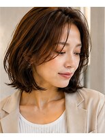 ヘアアンドメイク アース 入間店(HAIR&MAKE EARTH) まとまるくびれボブ