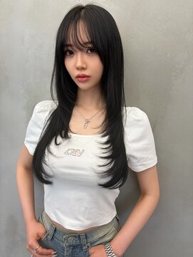 ロンドルーチェ 心斎橋(Lond luce) ダークパープル×ナチュラルショート［髪質改善/縮毛矯正］