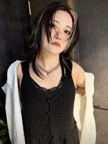 イリス 心斎橋(.elice)&nbsp;ショートカットミニウルフカットショートウルフチェリーブラウン