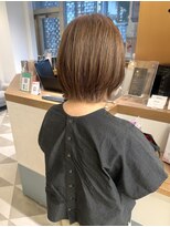 ローネス 銀座(LONESS)&nbsp;レイヤーボブ結べるボブグレージュくびれボブ大人ボブ銀座