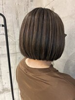 プラスシー(+C)&nbsp;ボブにも地毛にハイライト！福岡ハイライト/福岡白髪ぼかし