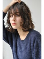 スピンヘアワークス(Spin Hair Works)&nbsp;外国人風アッシュ☆ゆるウェーブボブ