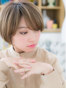 カバーヘア ブリス 川口(COVER HAIR bliss) ★外国人風個性的フォギーベージュ小顔ショート10代20代30代★6