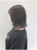 切りっぱなしBOB×グレージュ