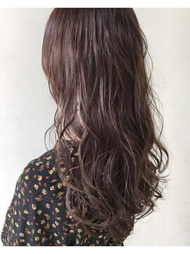 グロウミドル(GROW middle) 極細ハイライトのツヤっラベンダーグレージュ【middle】天野利香