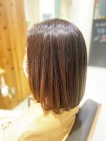 タイズ(ties) 20代30代ボブココアブラウン小顔美肌ストレート丸み