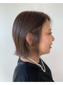 インナーカラー×グレージュ