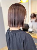 小顔ボブ×美髪[ぱつっとボブ/縮毛矯正/横浜韓国]