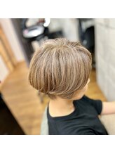 ピッカヘアーデザイン(PICKA hair-design) 白髪【活かし】ハイライト　白髪との馴染みがとても良いです☆