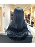 【Blend渋谷】大人気透明感ブルーブラックカラー 髪質改善