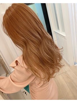 エヌプラス(N+) 切りっぱなしボブ/エアリーロング/美髪/ピンクブラウン