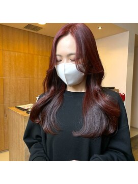 シャンプー ひろせ店(SHAMPOO) レッドブラウン×韓国ヘア