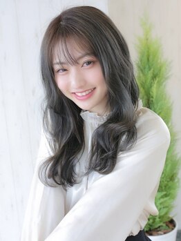 アグ ヘアー ルーチェ 福岡大橋店(Agu hair luce)の写真/【髪質改善パーマ☆】オーダー率の高さが信頼の証。女性らしさが際立つstyleに。朝のStyling簡単♪【大橋】