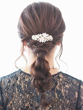 アテム 上安店(Atem) 編み込みダウンスタイル